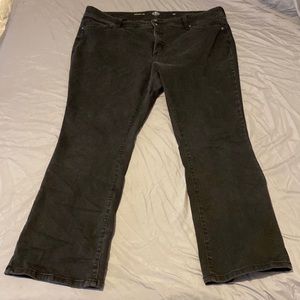 Black bootcut leg plus jeans